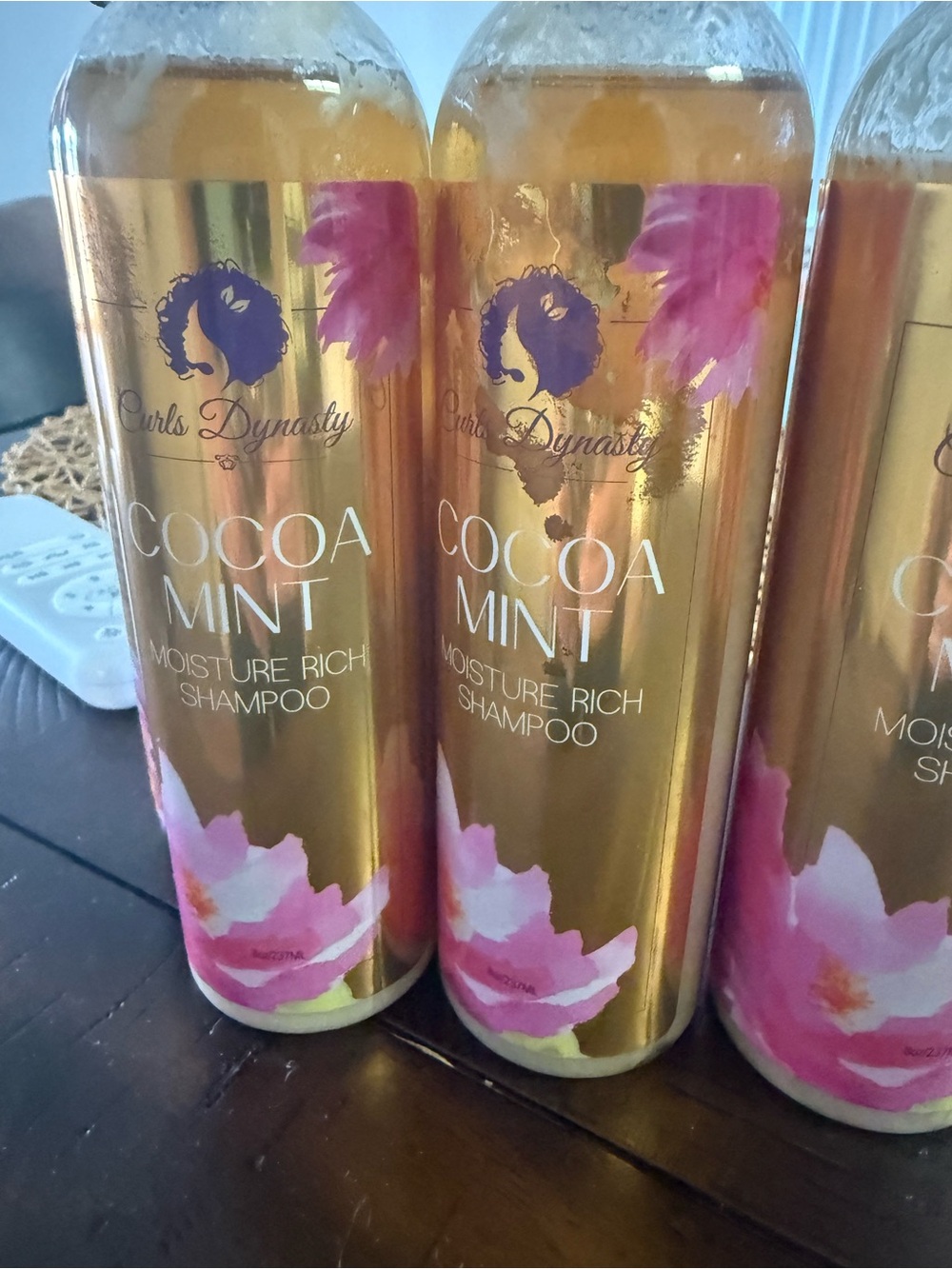 Cocoa Mint Moisture Rich Shampoo — Gold/Pink 6 bottles
